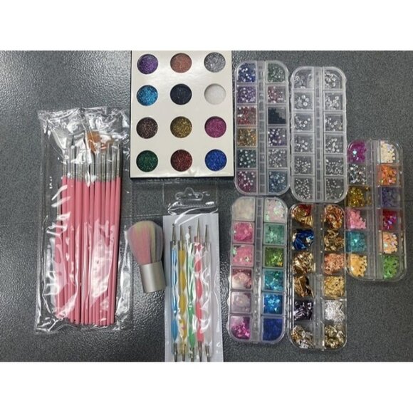 New Nail Art Kit, Nail Design Tools Kit with Nail Art Brushes, Nail Dotting Tool - Picture 1 of 1